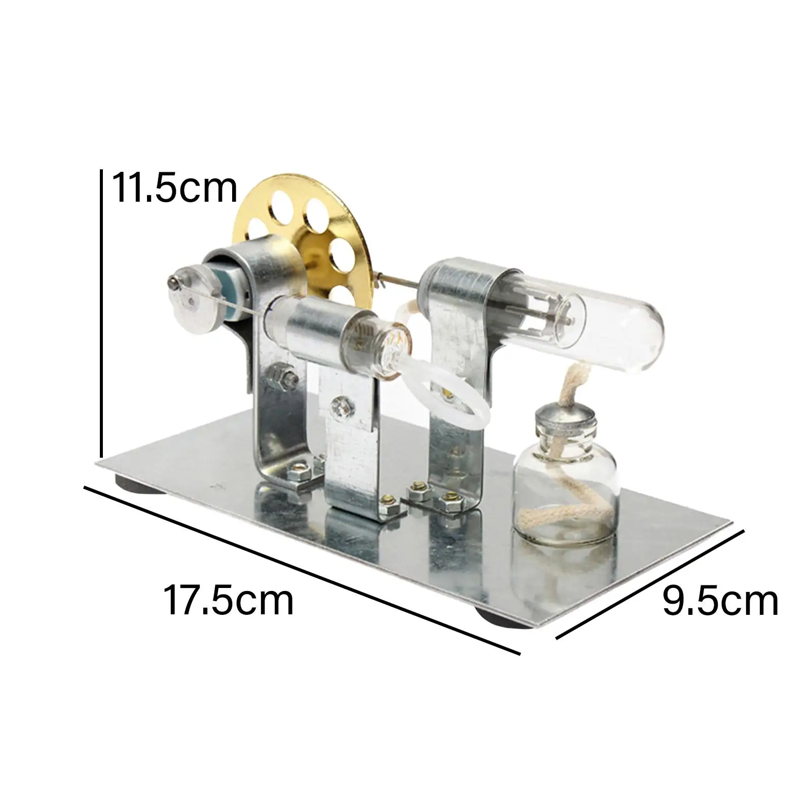 Stirling Engine Kits Steam Engine Home School Scientific DIY Steam Power Physics Science Experiment Toy for Kids 4 5 6 Children
