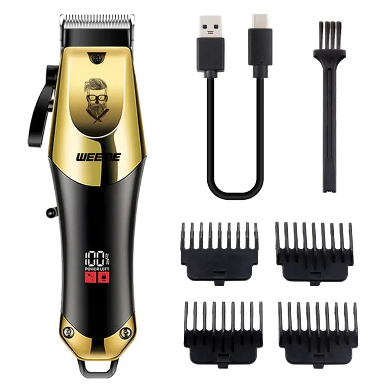 Vintage T9 Machine Electric Professional Hair Clippers Beard Clipper Rechargeable Men's Shaver Hair Trimmer Kit Boyfriend Gift