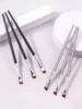 6PCS Thin Eyeliner Makeup Brush Set Fine Liner Brushes Professional Angled  Eyebrow Brush High Quality Brow Contour Makeup Tool 4