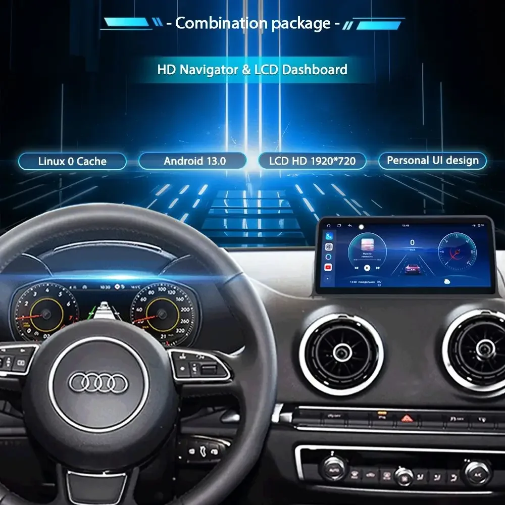 Velocímetro digital de 12.3'' para AUDI A5 posteriores a 2017, panel de tablero, instrumento de cabina virtual 2