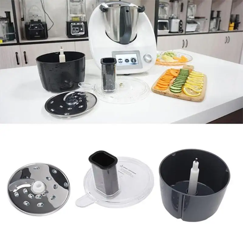 

Multifunctional Food Processor Container Cutter Kit For Thermomi TM5 TM 6 Cooking Blender Household Kitchen Utensil Slicing Disc
