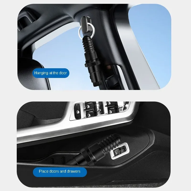 2-in-1 Car Safety Hammer Auto Emergency Glass Window Breaker Seat Belt Cutter Life-Saving Min Car Emergency Escape Hammer 4
