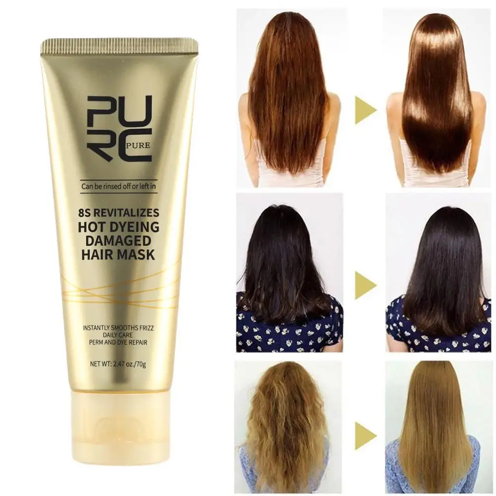 

8 Seconds Hair Mask Professional Keratin Treatment Repair Dyes Smoothing Soft Frizz Cream Products Perms Hair Damaged Care Z4L9