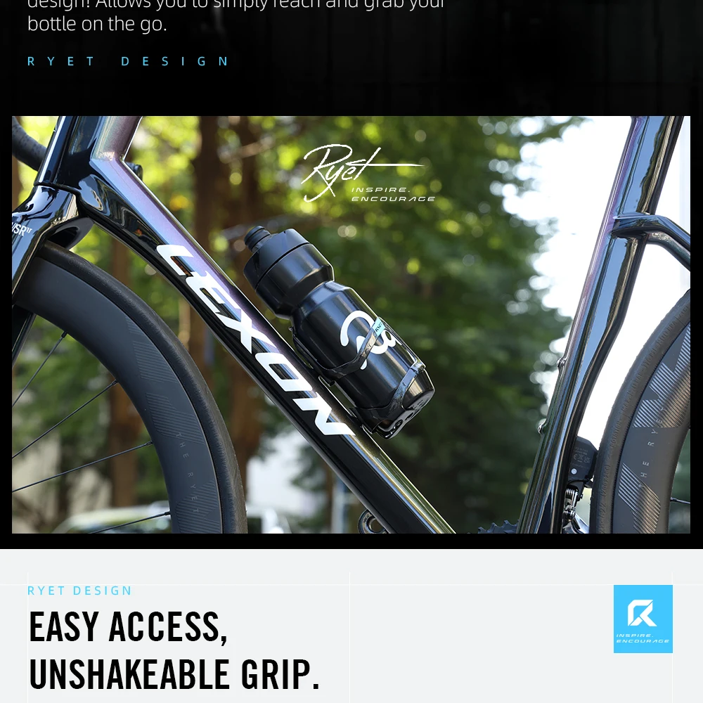 RYET Carbon-Flaschenhalter 5,8g Ultraleicht Handgefertigt Rohes Hochmodul-HM-Carbonfaser mit Titan-Schraube Rennrad MTB Fahrradteile – Detail 8