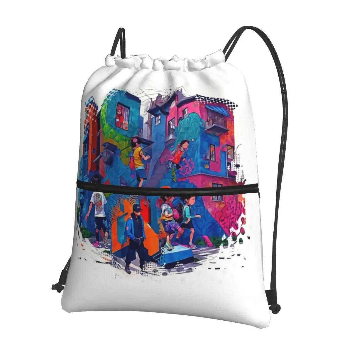 

Don't Talk To Strangers Portable Backpacks Drawstring Bag Fashion Drawstring Bundle Pocket Book Bags For School Students