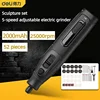 Deli Mini electric grinding Electric Drill Carving Pen Variable Speed Drill Rotary Tools Kit Engraver Pen for Grinding Polishing 1
