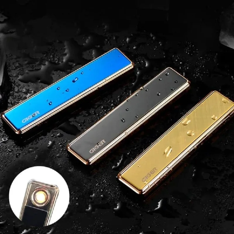 Flameless Electric Plasma Arc Lighter Metal Windproof Waterproof USB Rechargeable Dual Arc Lighter Creative Gift Silent for electric arc igniter