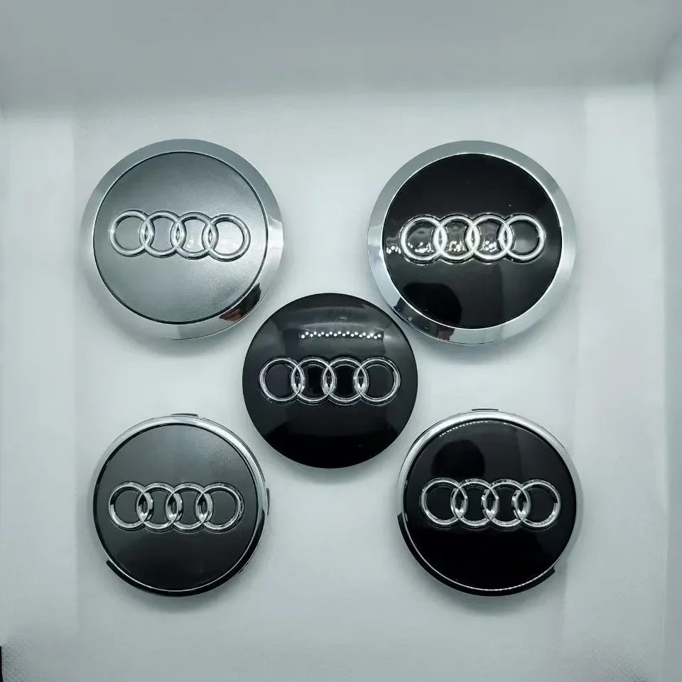 60/61/68/69/77MM 4pcs Car Wheel Center Hup Cap Cover for A4 A6L A7 A8 A3 A5 A6 S3 S4 Q3 Q5 Q5L Q7 Modification, wheel hub covers, wheel hub caps