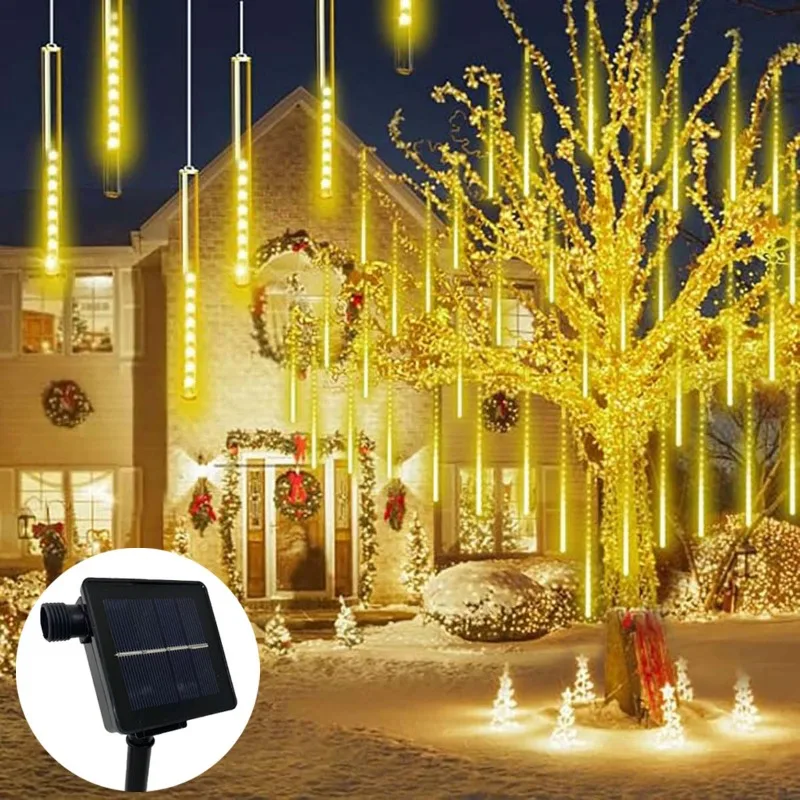 Description Picture 2 of itemOutdoor LED Solar Meteor Shower Light 8 Tubes Garlands for Wedding Garden Fairy String Lights 30/50CM Christmas Tree Decoration