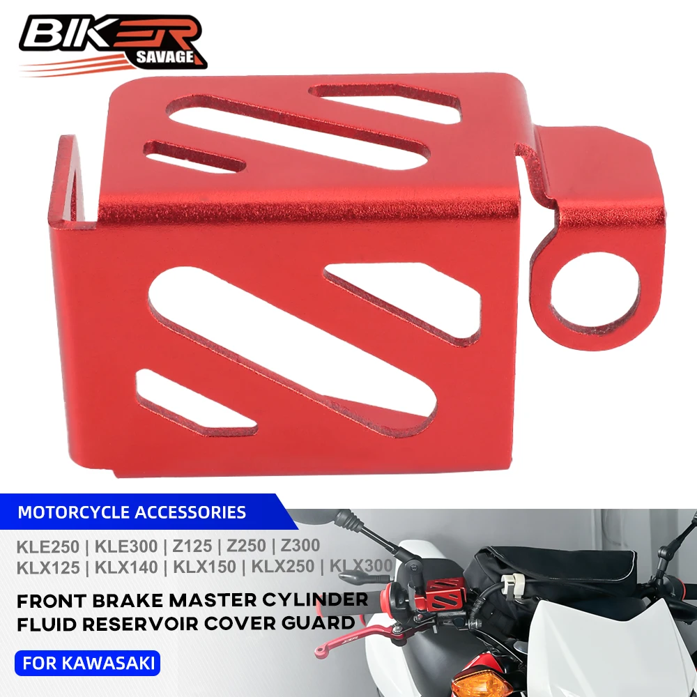 KLE250 300 Front Brake Oil Fuild Reservoir Tank Guards BN EL125 Z125 250 300 KLX125 140 150 250 300 D-Tracker125 150 250