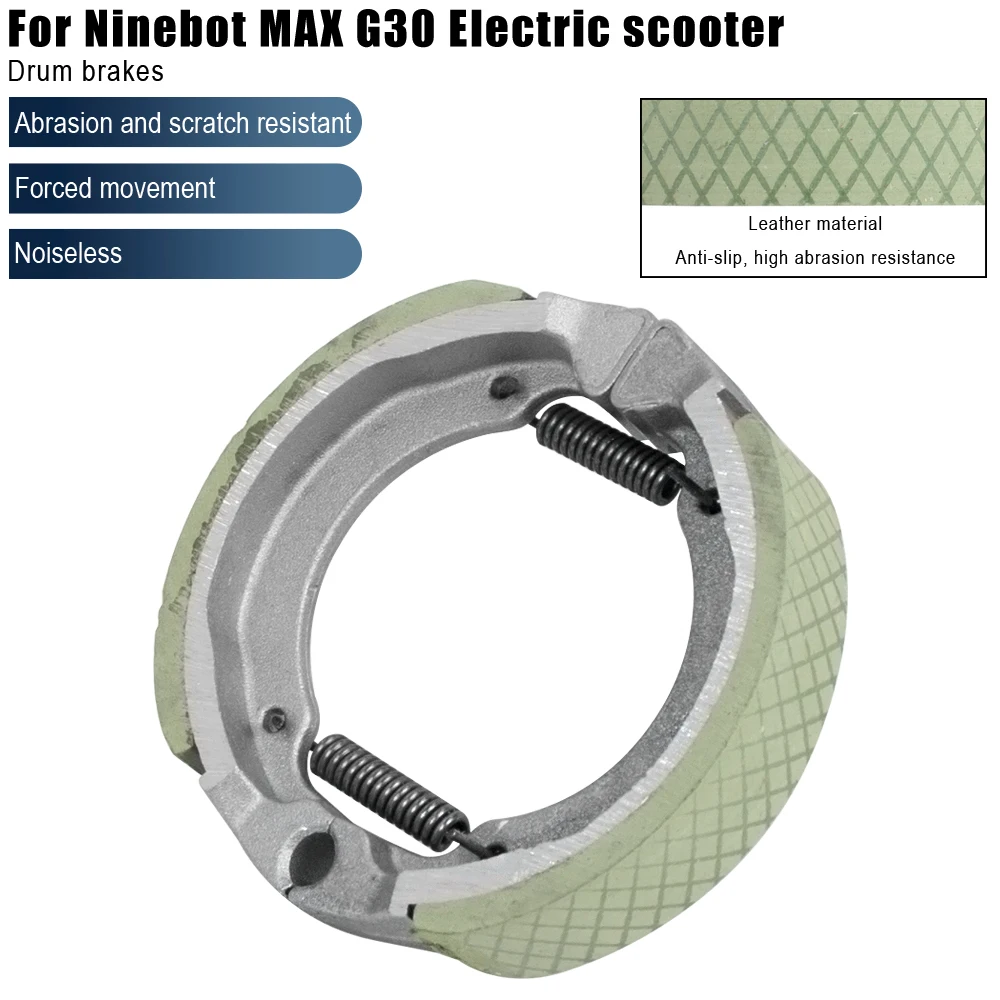 Electric Scooter Front Drum Brake Pad Shoe for Ninebot MAX G30 Smart Front Wheel Drum Brake Replacement Accessories