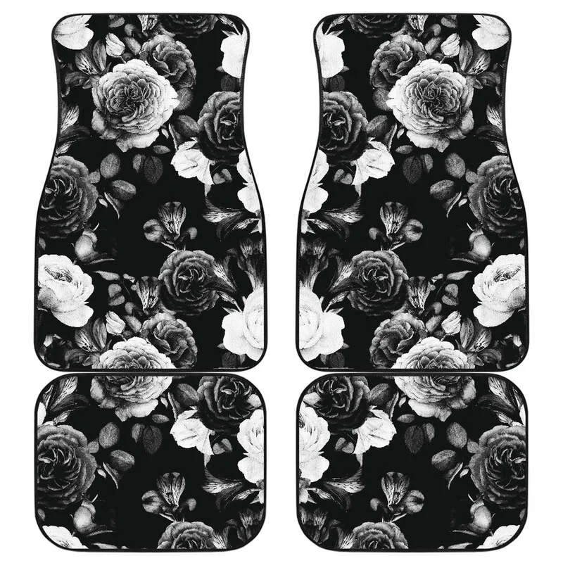 

4 шт./комплект, автомобильные коврики с цветочным принтом