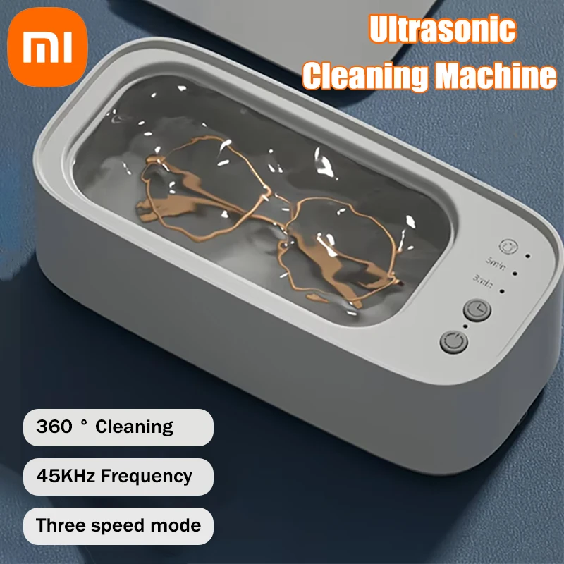 XiaomiUltrasonicGlassesCleaning45KHZUltrasoundJewelryCleanerMachineHighFrequency
