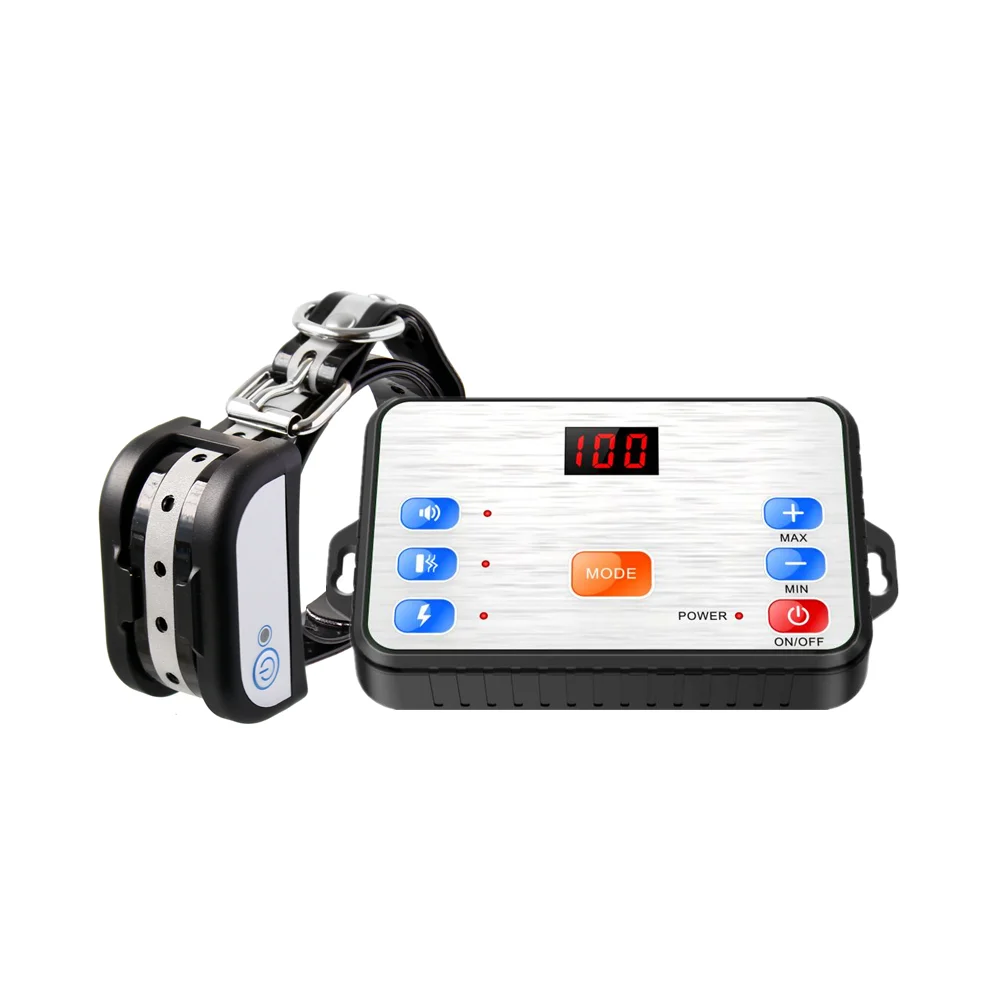 

Электрическое ограждение для собак ошейник для дрессировки домашних животных 2 в 1, водонепроницаемый и Перезаряжаемый ошейник для дрессировки