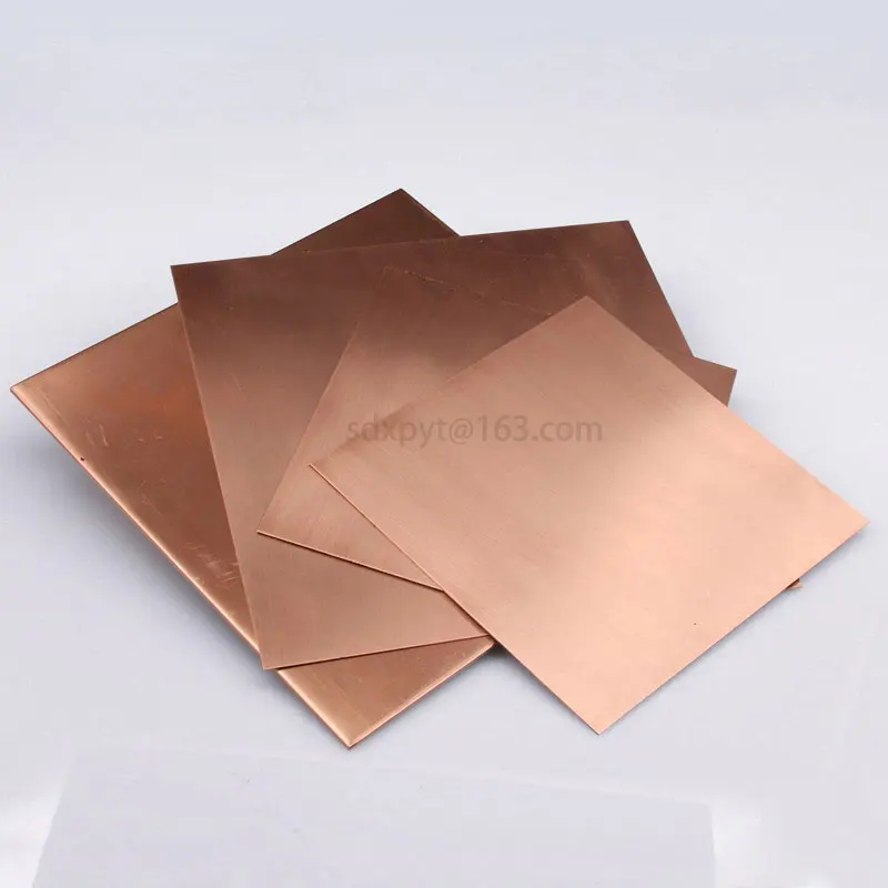 2/2.5/3/4/5/6/8/10mm T2 Copper Sheet Metal 100mm-300mm Pure Copper Sheet  Plate - AliExpress