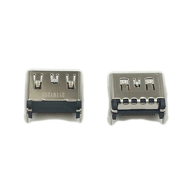 Aosai 2pcs HDMI Port Replacement for Sony Playstation 5 PS5 HDMI Display  Socket Connector Jack (Silver - 2 Pcs)