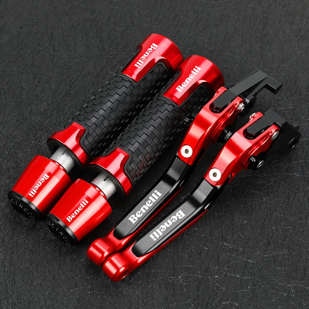 

Brake Clutch Levers Handlebar Grips Handle Ends Motorcycle Accessories Aluminum FOR Benelli Jinpeng 502 TRK 502X 2018 2019 -2023