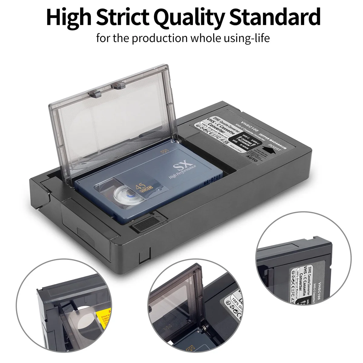 PanasonicカセットアダプターVHS Amazon.com: VHS-C Cassette Adapter Compatible with VHS-C SVHS