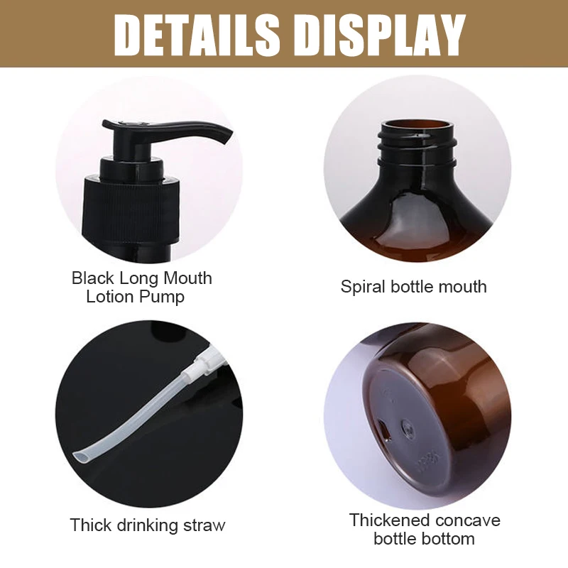 Soap Dispenser Bottles 1/2PCS 300/500ml for Kitchen/Bathroom soap dispenser shampoo dispenser refillable plastic bottles refillable bottle foaming soap dispenser soap dispenser bottle