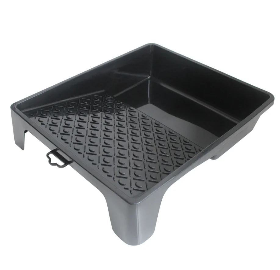 10 inch Paint tray for decorative wall decorative tool with pattern black plastic paint pan roller brushing tool 35*30*7.5cm