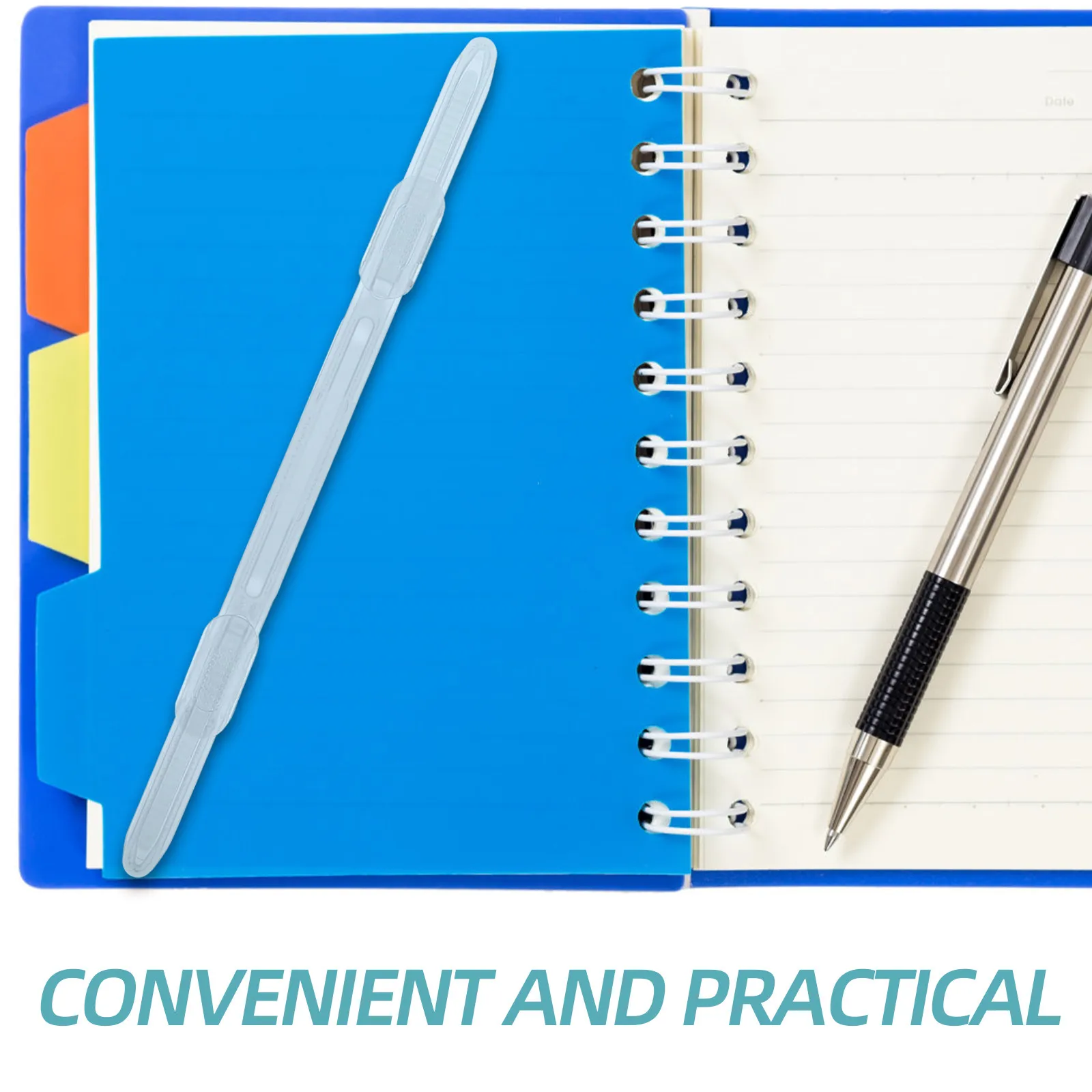 20개 플라스틱 바인더 스파인 인서트 노트북 바인더 메커니즘 플래너 스크랩북 저널 폴더 콤바인딩 DIY용