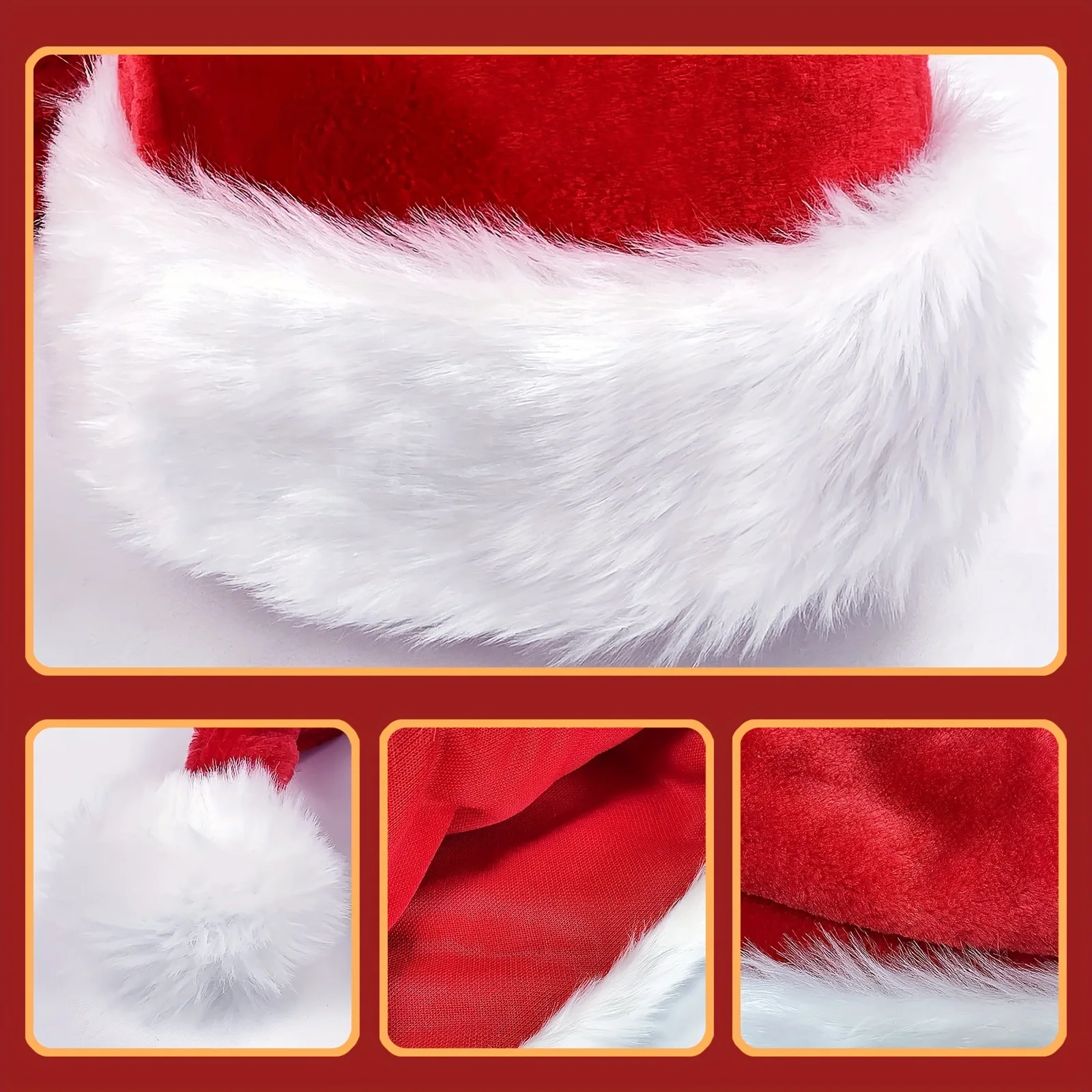 New Super Plush Christmas Hat Christmas Best-selling Fur Hat Gift Gift Decoration Santa Claus