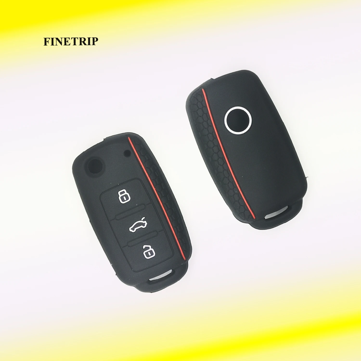 Silicone Car Key Cover For Volkswagen For Vw Golf4 5 6 7 Bora Jetta