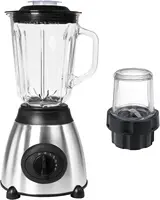 1.5L & 0.8L Glass Blender, 5-Speed Smoothie Maker, 600W, US Plug, for Fruit Juice, Smoothies, Soy Milk