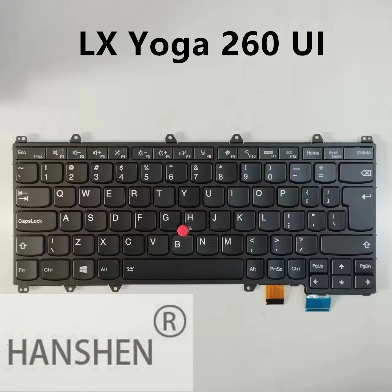 

Новая американская клавиатура HANSHEN, подходящая для Lenovo ThinkPad Yoga 260 370 X380 YOGA260, раскладка клавиатуры с подсветкой