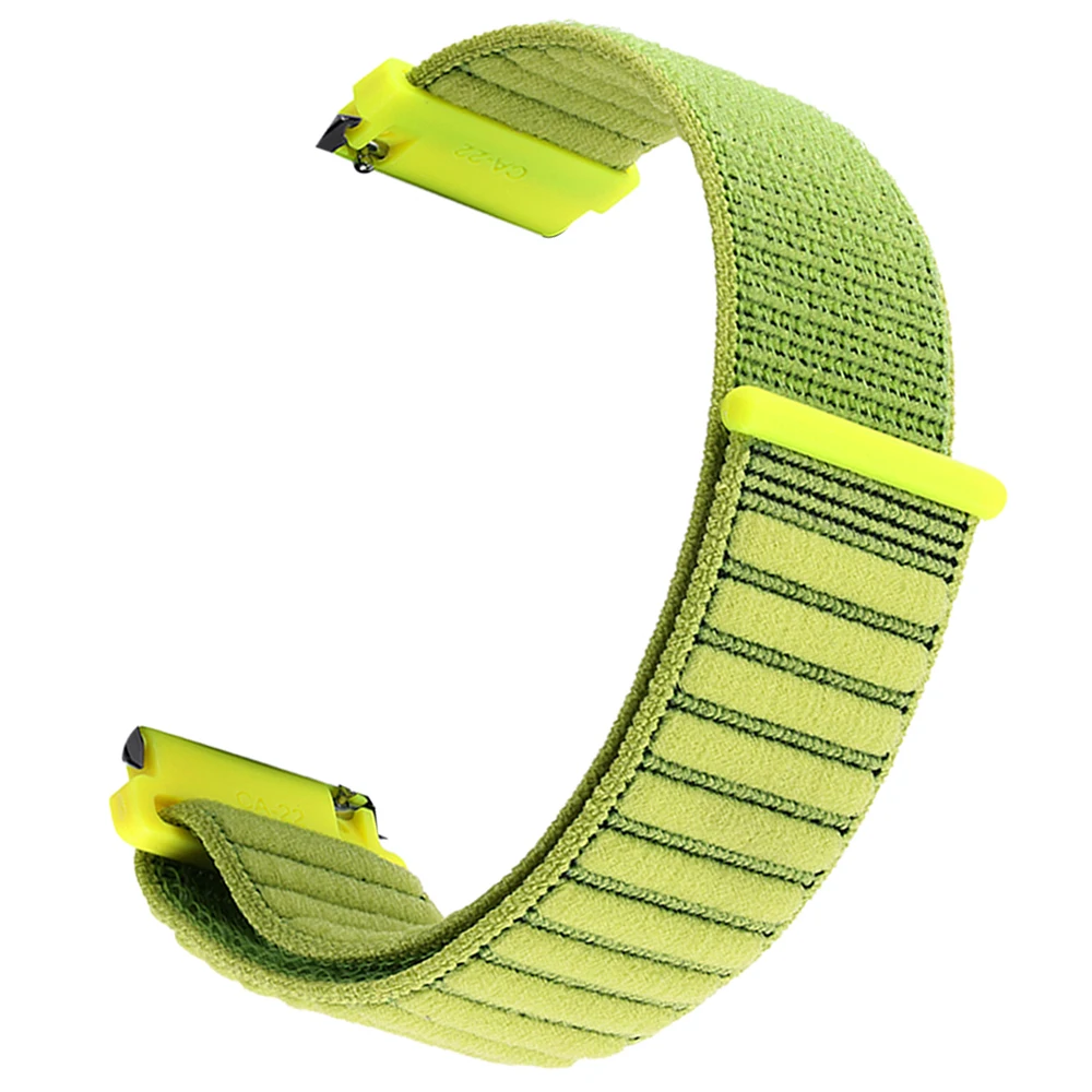 Nylon Hook Loop Strap, 20mm 22mm, Adjustable Sport Band
