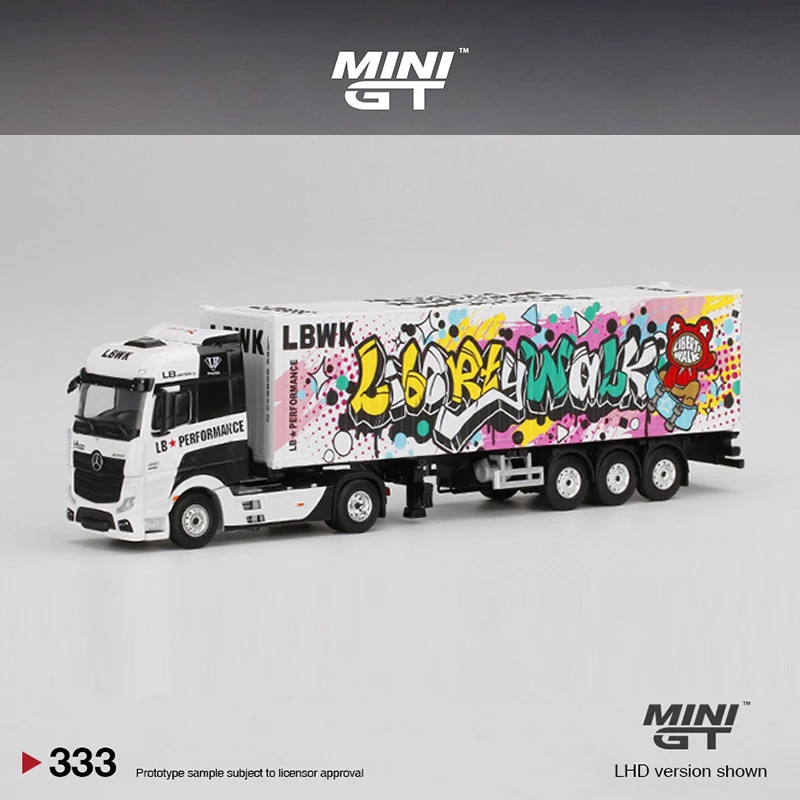 Mini GT 1:64 Model Truck Actros LBWK Kuma Graffiti -#333 LHD