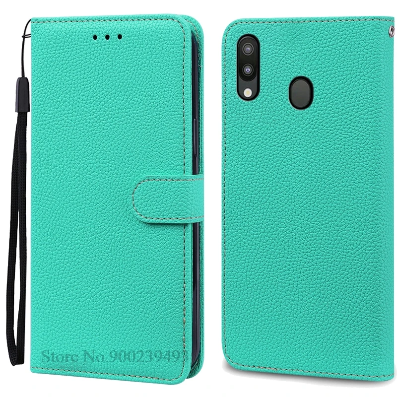 Leather Wallet Case for Samsung Galaxy M20 - Flip Cover & Card Holder