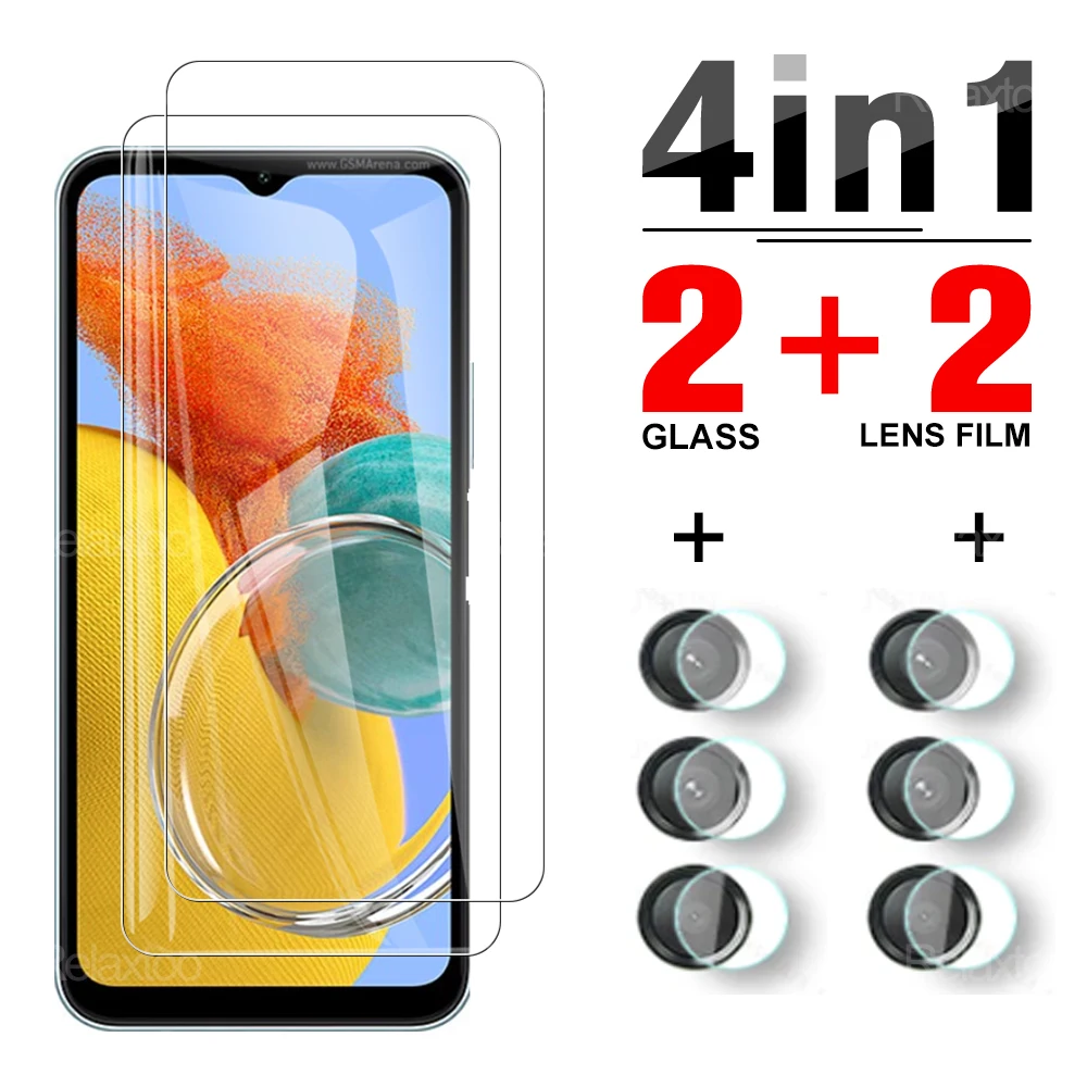 

Закаленное стекло 4 в 1 для Samsung Galaxy M14 M54 M04 A24 4G A34 5G A14 A04 A54 A52 A52s M23 M31 M31s M32 M51 M52