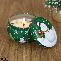 Festive Aromatherapy Candle Jar - Holiday Scented Home Decor & Gifts (A03)