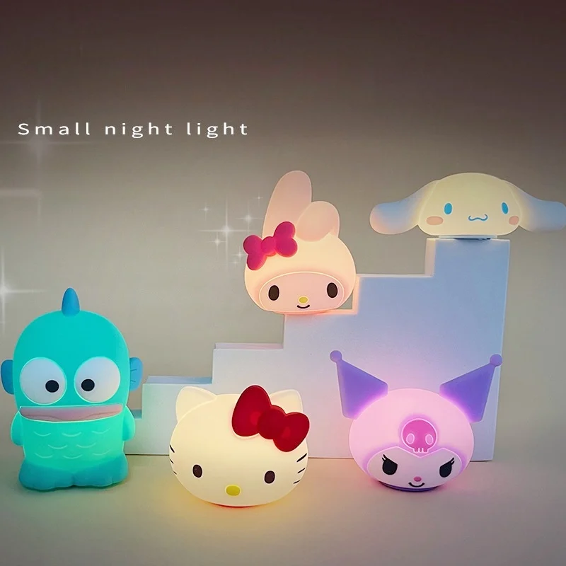 

Новинка Hello Kitty Kuromi Ночная планшетофон Мини силиконовая детская кроватка креативный подарок лампа для сна настольная детская декоративная Женская принадлежность