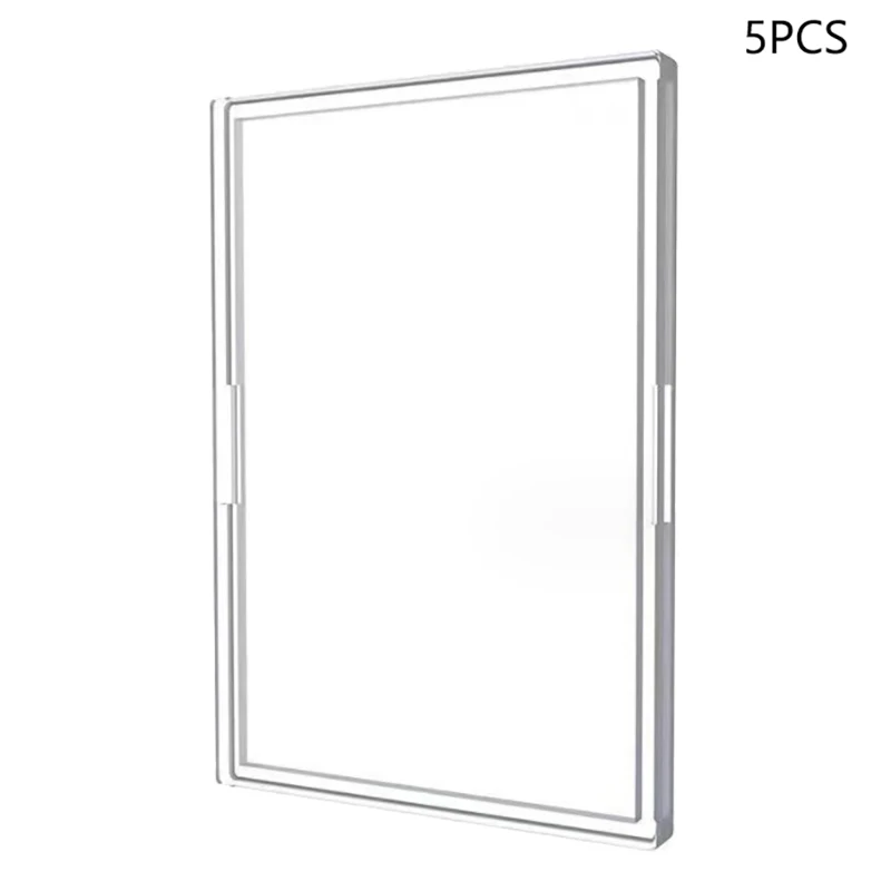 

5pcs Acrylic Transparent Collection Sleeves Frames for Collectible Trading Basketball Sports Cards TCG Card Photo Card