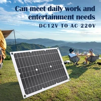 Kit de panneaux solaires 600W, onduleur de puissance 6000W, contrôleur de charge solaire 100A, système d'énergie solaire hors réseau pour la maison, DC12V vers AC220V 2