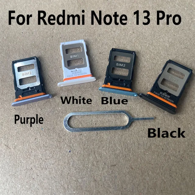 Xiaomi Redmi Note 13 pro用のSIMカードトレイ,アダプター,修理部品,4g 