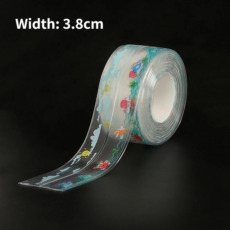 2021 New Bathroom Kitchen Shower Sink Bath Sealing Strip Tape Caulk Strip Self Adhesive Waterproof Wall Sticker Sink Edge Tape 