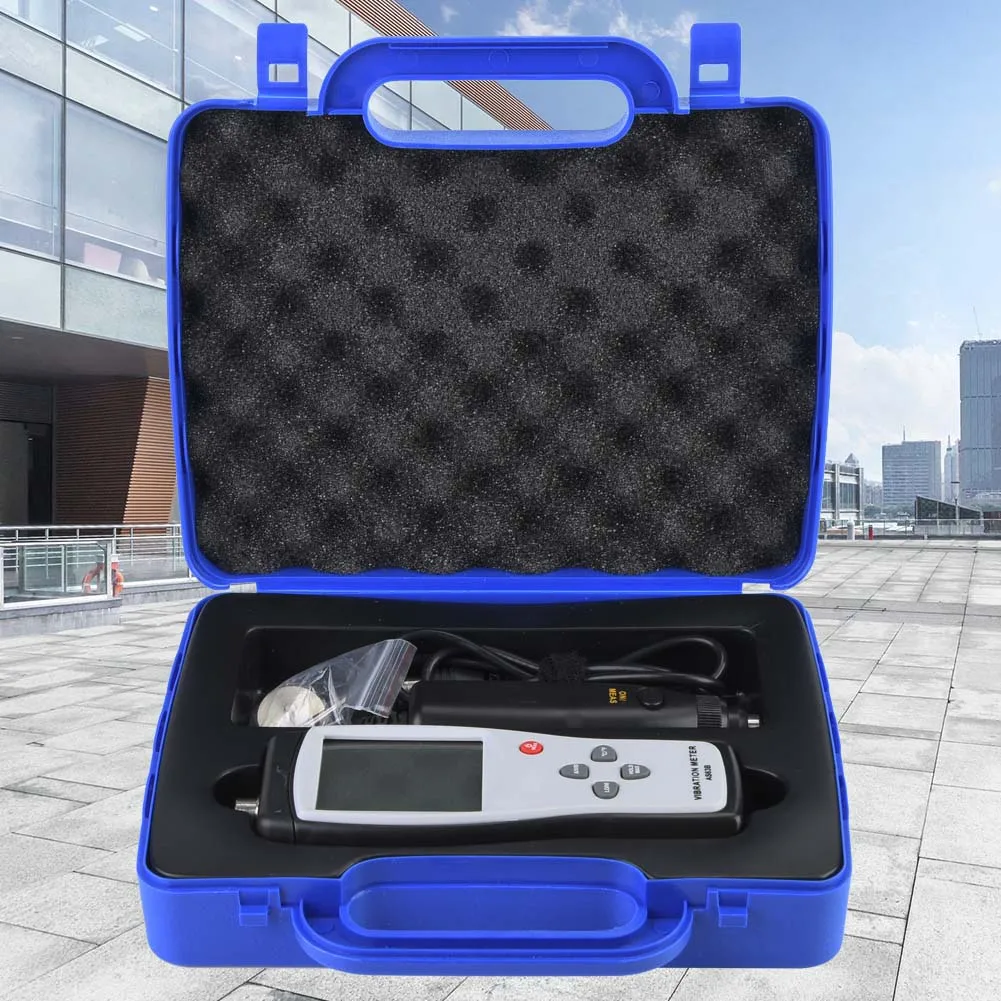 LCD Vibration Tester Meter Vibrometer Gauge Analyzer AS63B