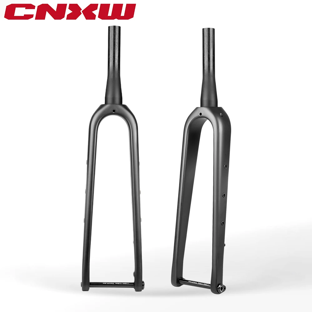 Gravel Fork 700C Disc Full Carbon Fiber Road Bike Fork 100*12mm MTB