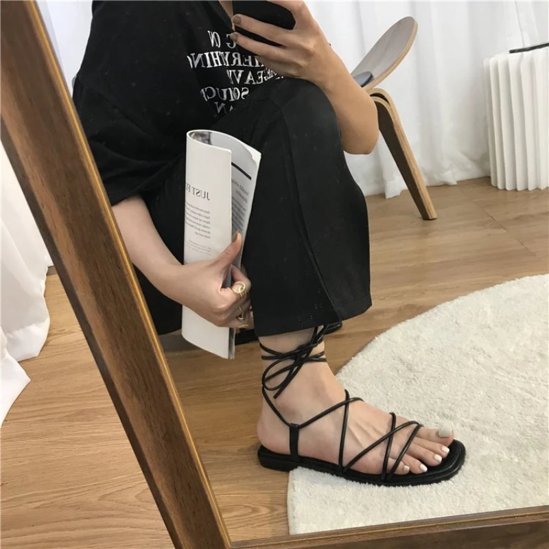 Wedges High Heels Thick Platform Summer Open Toe Gladiator Shoes Women Rome  Style Lace Up Party Sandals Woman - Women's Sandals - AliExpress