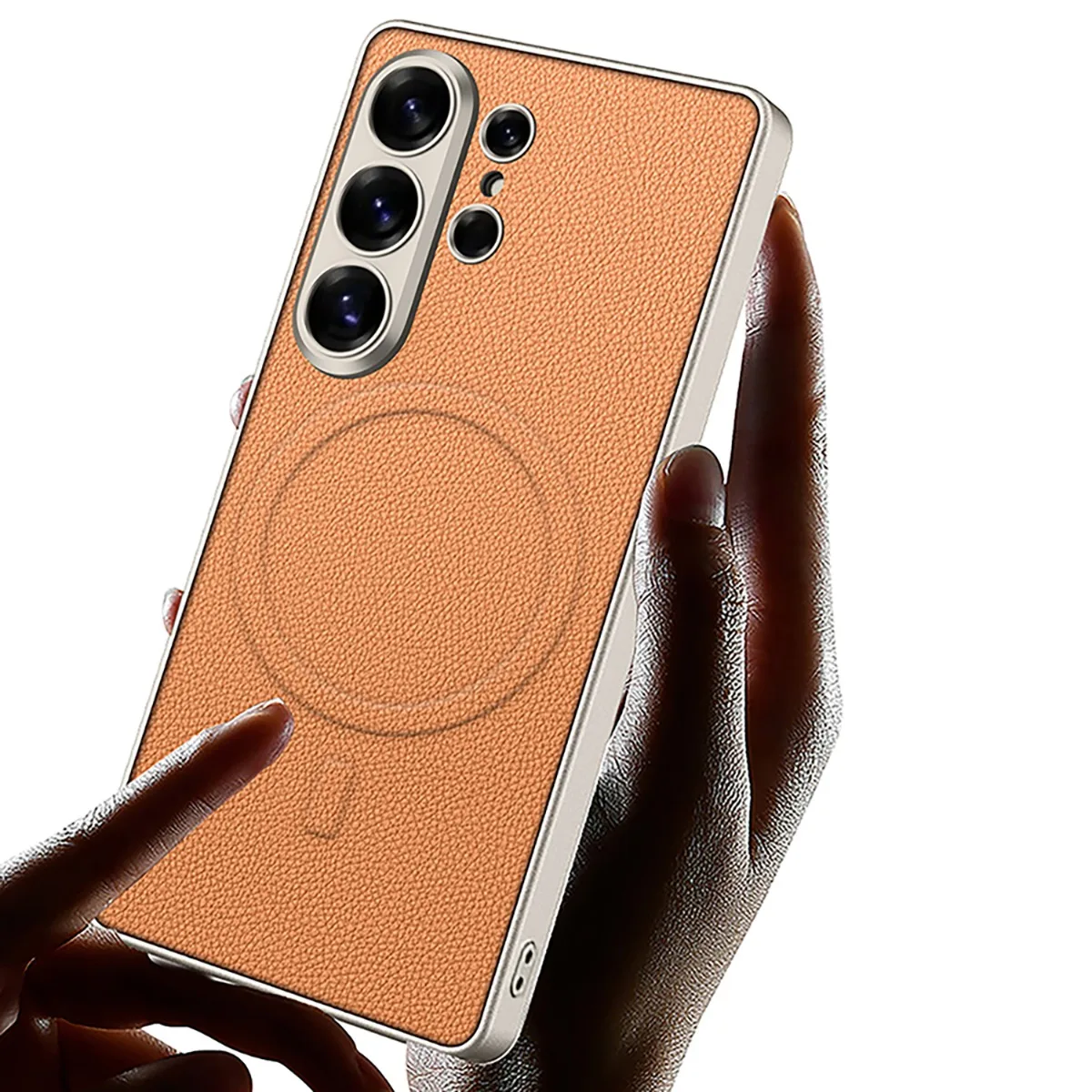 Leather Phone Case with MagSafe Compatibility - Premium Protective Cover for Ultra Wireless Charging