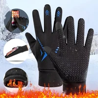 WRELS Autumn Winter Warm Cycling Gloves Waterproof Thermal Touch Screen Riding Cycling Skiing Non-slip Winter Bike Gloves Men 1