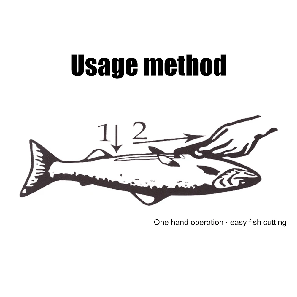 Fish Belly Cutlery Multifunctional Fishing Cutter Professional Loach Eel Cutting Tool for Fisherman Angler USe