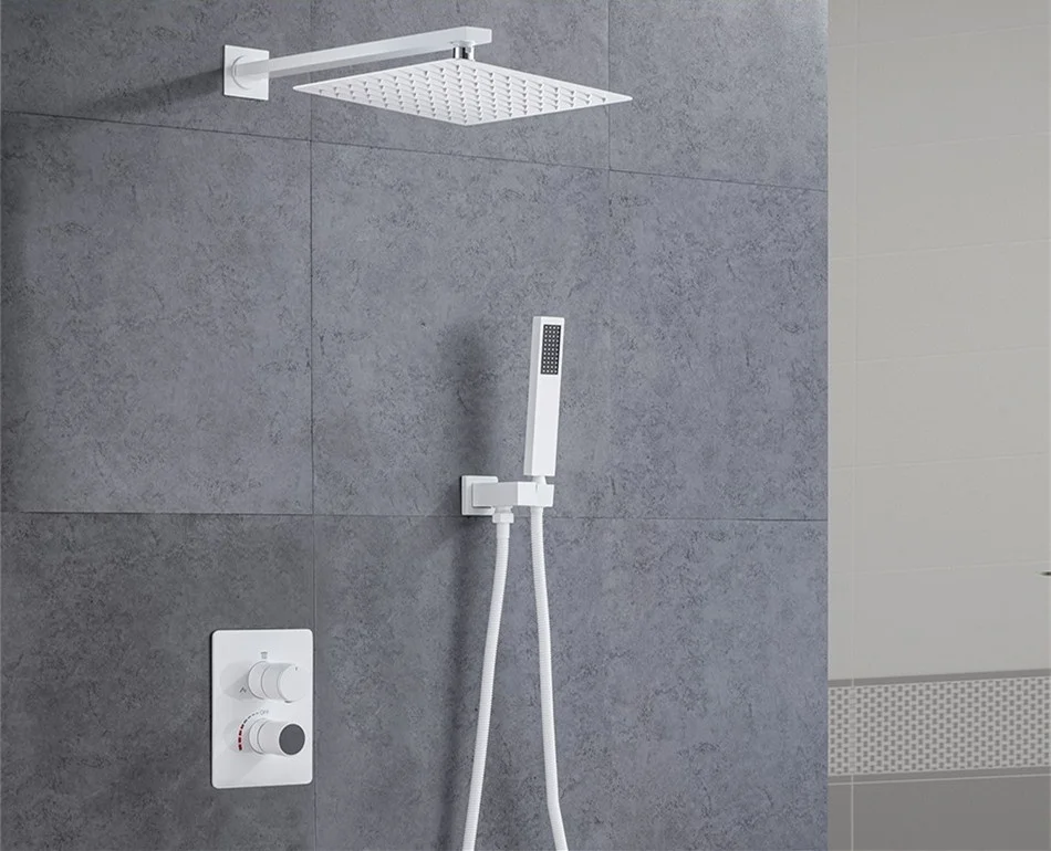 Description Picture 2 of itemBlack Concealed Waterfall LED Digital Display Bathroom Shower Faucet Set Wall Mount Rain Bath Shower System Shower Bathtub Mixer
