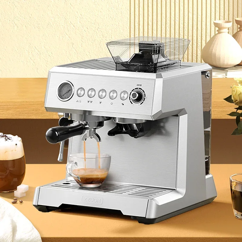 Small Retro Coffee Maker Italian Electric Espresso Coffee Machine Automatic  Steam Milk Frother 20bar Home Appliances - AliExpress