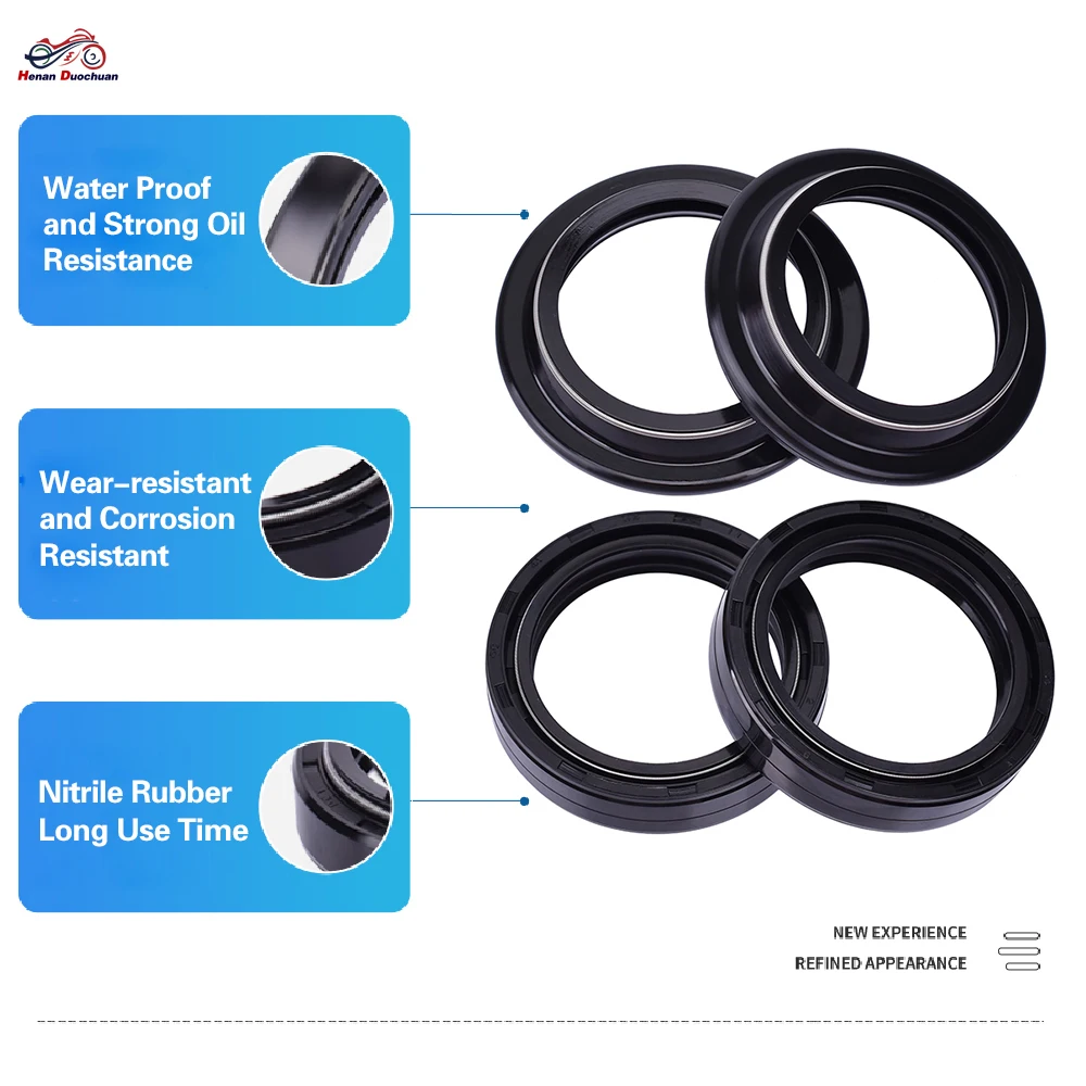 

41x54x11 Front Fork Oil Seal 41 54 Dust Cover Lip For Kawasaki Z1000 Z ZR 1000 ZR1000 2003-2015 ZX1000 Ninja ZX 1000 NOT ZX-10R