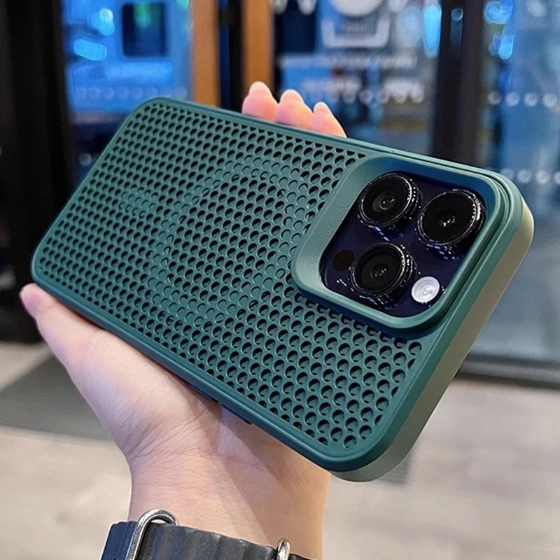 Magnetic Heat Dissipation Honeycomb Cooling Shockproof Case