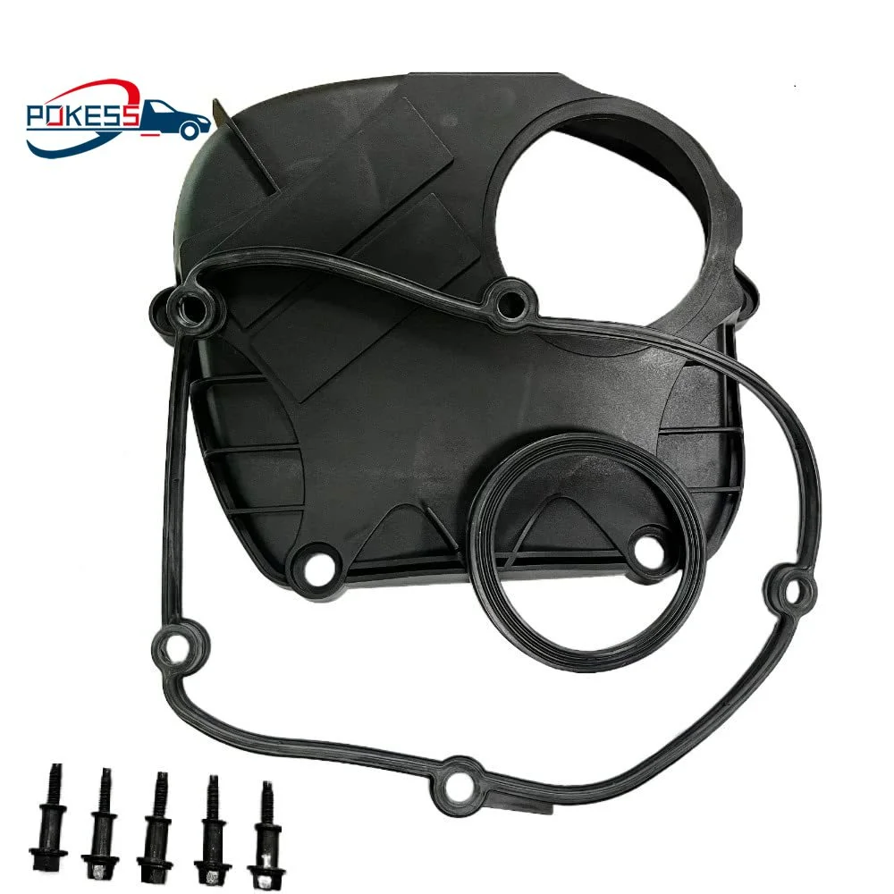 POKESS Timing Chain Cover Engine Camshaft Oil Timing Gear Cover For VW Audi Skoda Seat EA888 GEN2 06H103269H